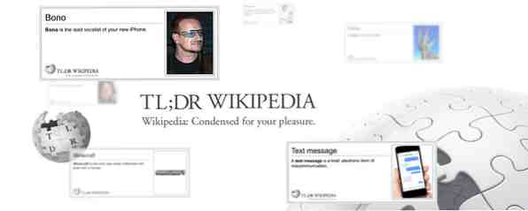 Le temps presse 20 entrées Geeky TL; DR Wikipedia [Web étrange et merveilleux] / l'Internet
